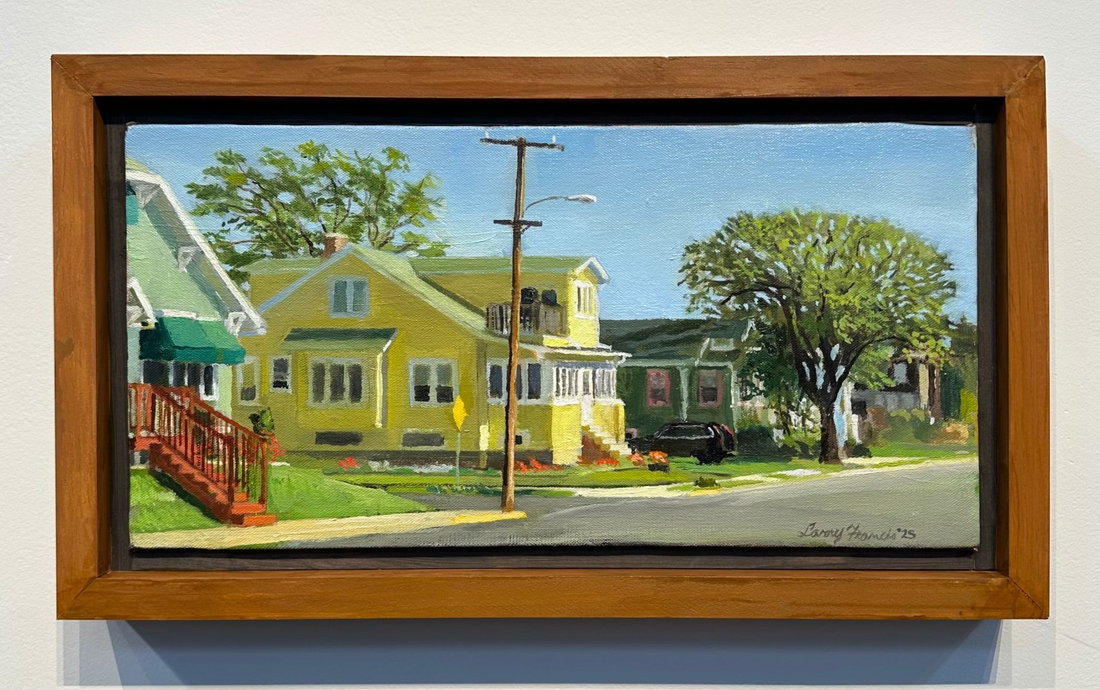 Yellow House  8" x 16"  Oil On Canvas