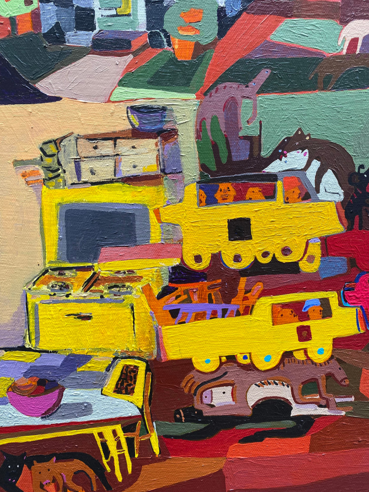 The Windmills Chatter  20” x 30”  Acrylic On Canvas