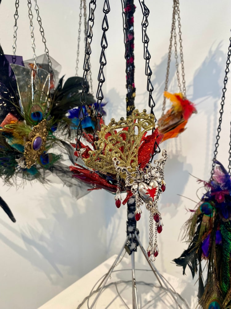 Amy Salzman  Don’t Make Me Cut You  30&quot; x 18&quot; x 18&quot;  Found Objects  2025