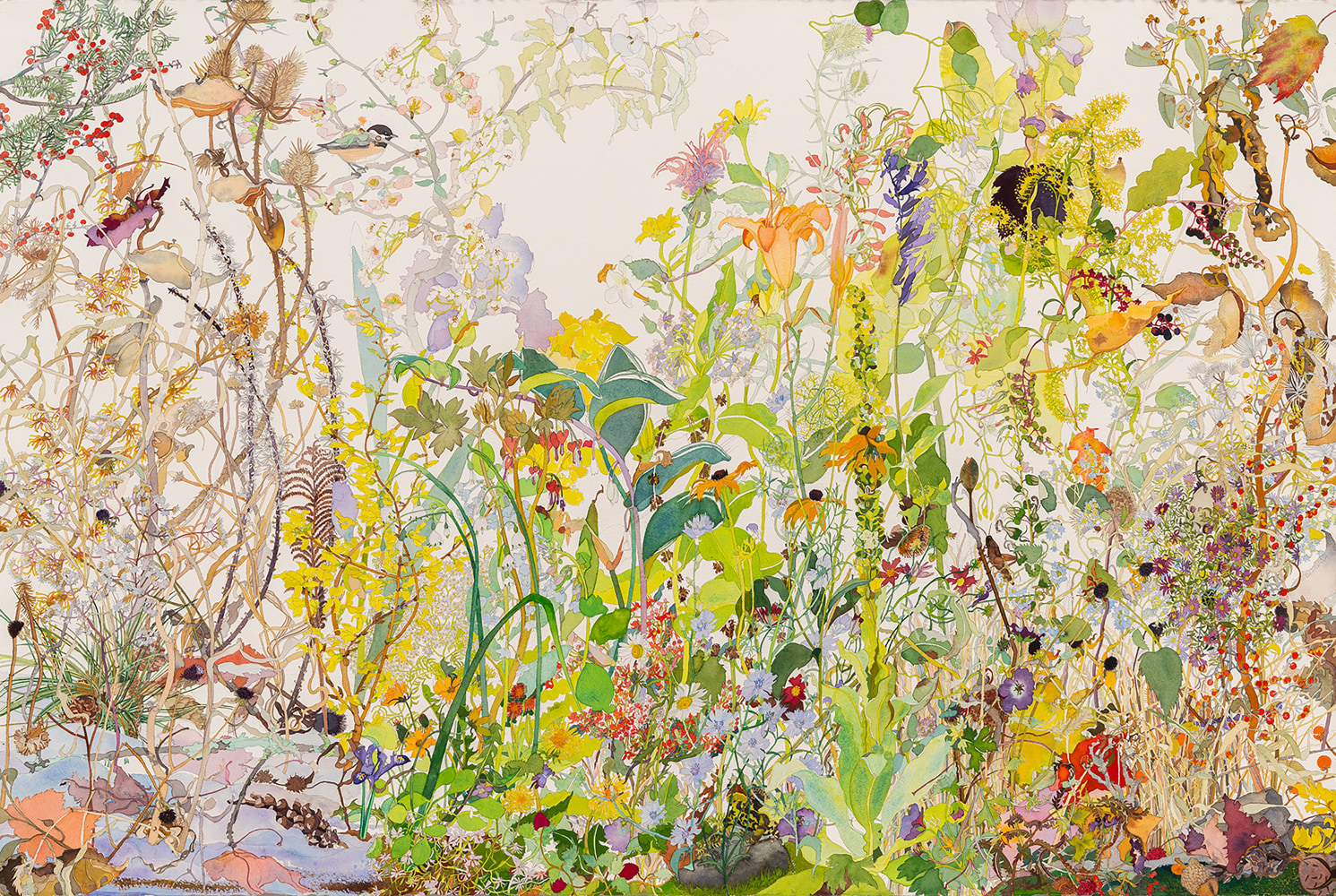 Four Seasons  40&quot; x 60&quot;  Watercolor