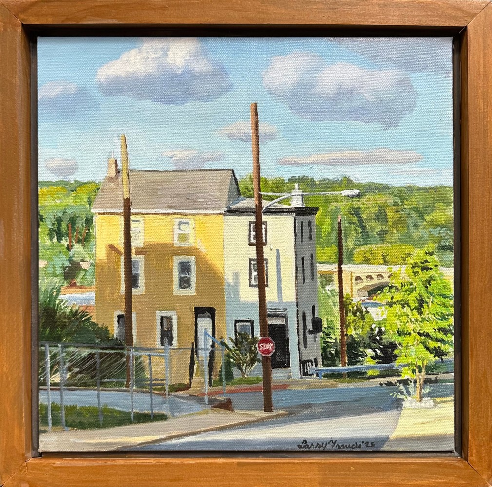 View from Terrace  12" x 12"  Oil On Canvas