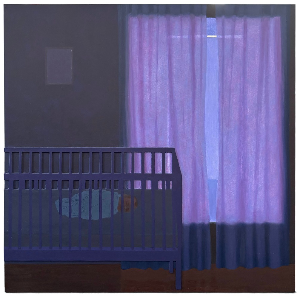 Nursery  24” x 24”  Oil On Panel On Matte Board