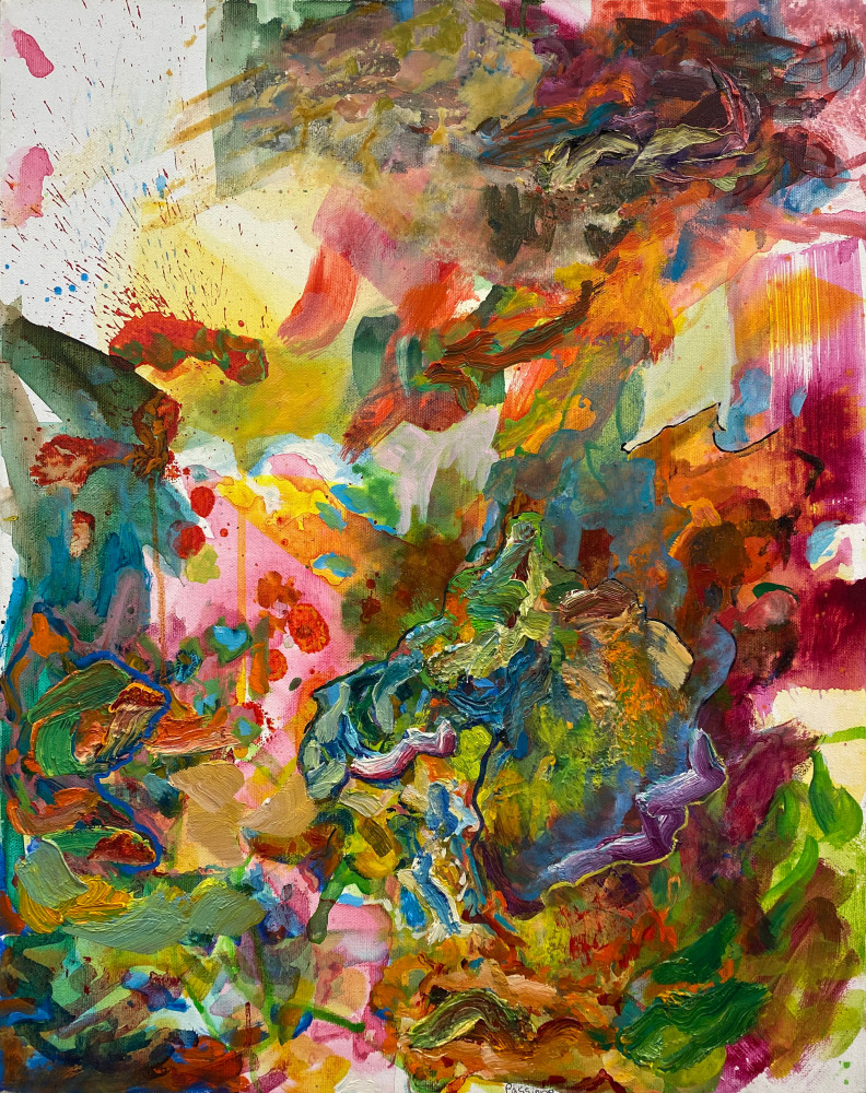 The Mermaid's Rejoice  20&quot; x 16&quot;  Oil On Canvas