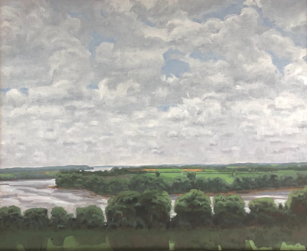 Summer Bottomlands, 22&quot; x 32&quot;  Oil On Canvas