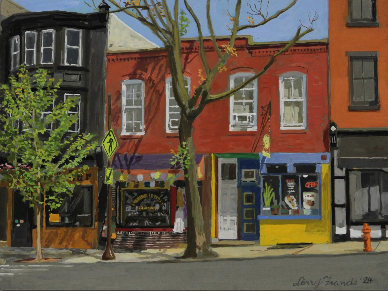 Manayunk Main Street  9&quot; x 12&quot;  Gouache