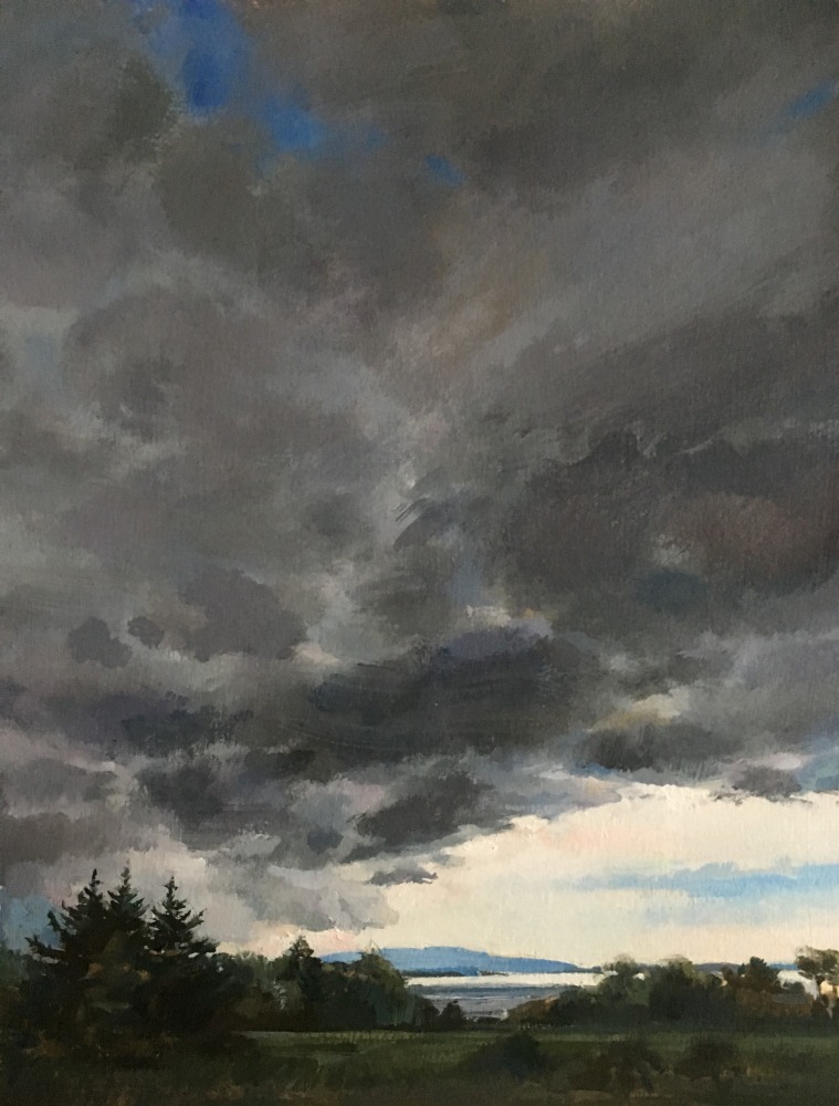 Storm Is Coming  14&quot; x 11&quot;  Oil On Board