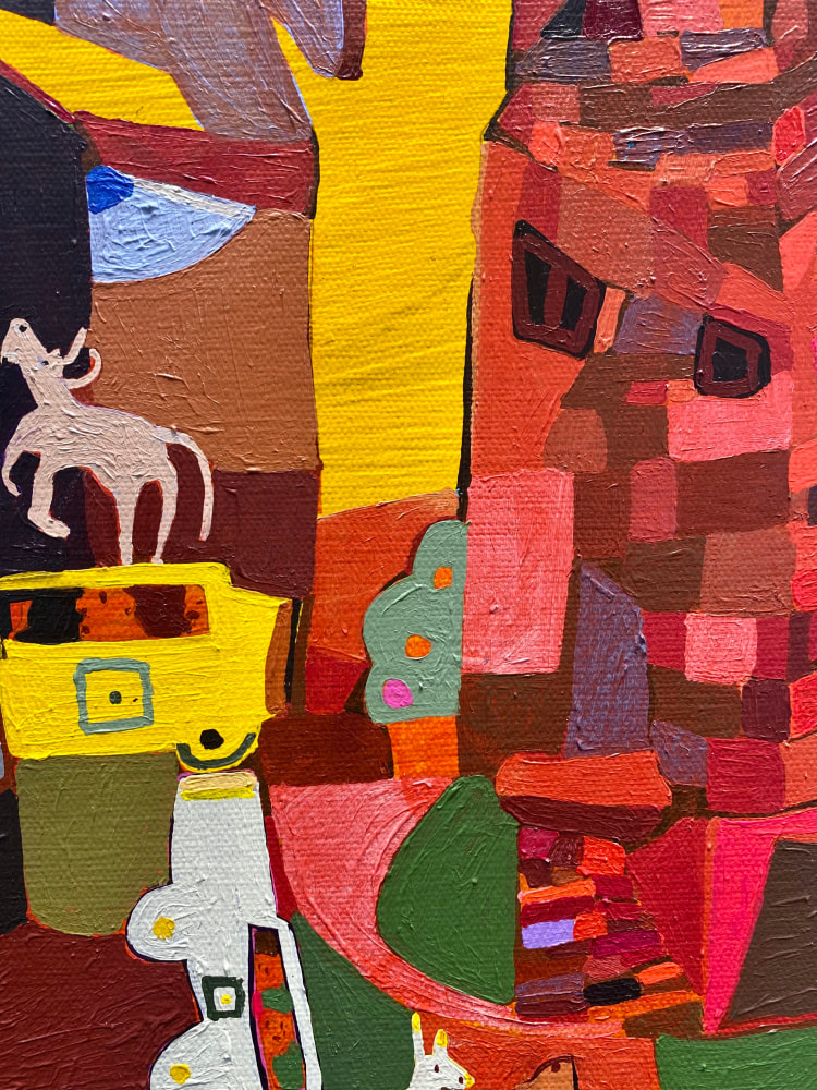 The Windmills Chatter  20” x 30”  Acrylic On Canvas