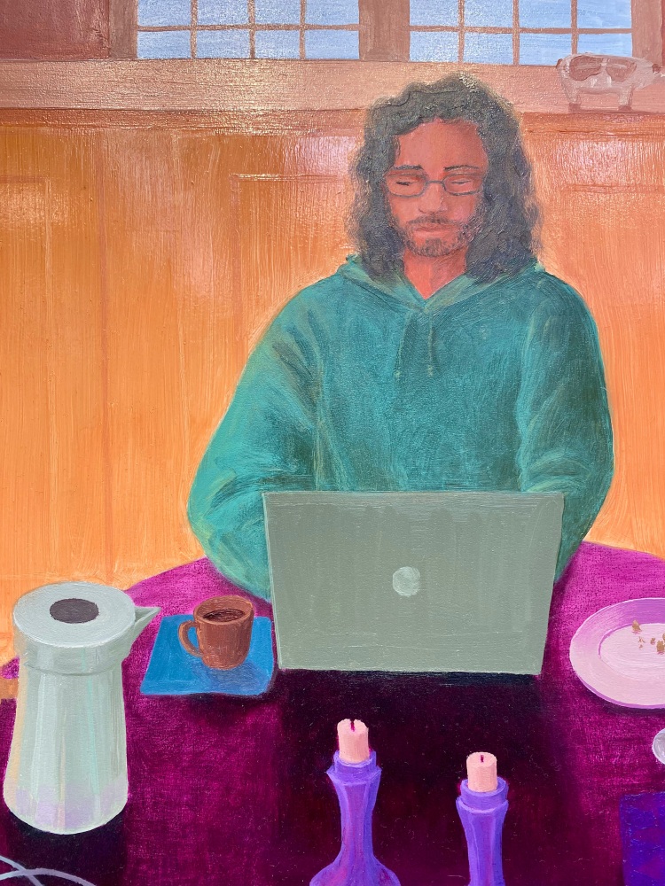 Long Morning  42” x 28”  Oil On Panel