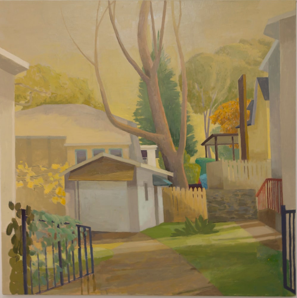 Celia Reisman, Open Gates, oil on canvas, 30 x 30 inches