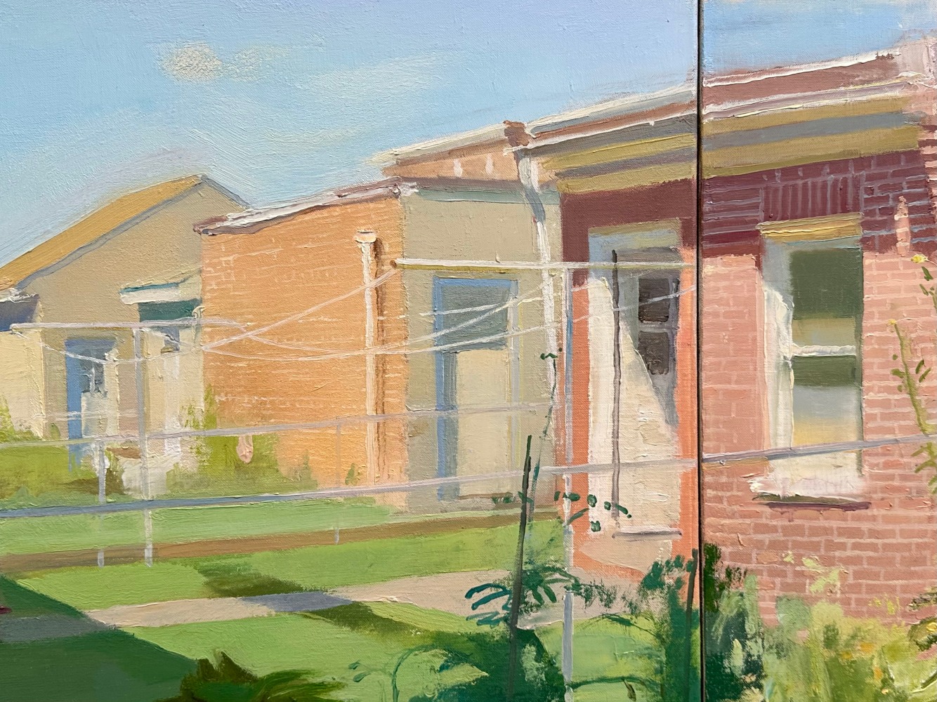 Marigolds And Hibiscus   54&quot; x 78&quot;  Oil On Linen