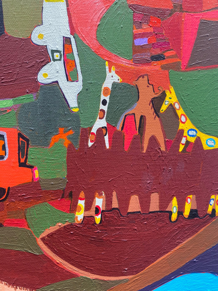 The Windmills Chatter  20” x 30”  Acrylic On Canvas