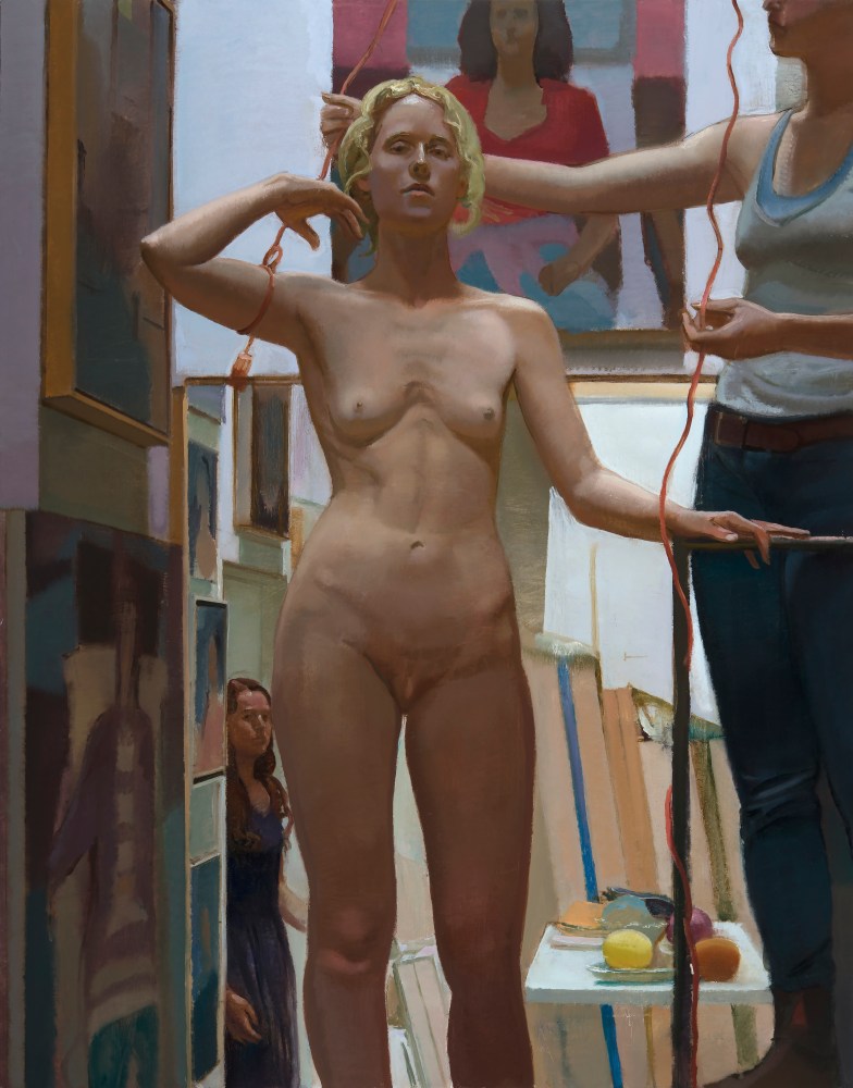 Taking The Pose  64&quot; x 52&quot;  Oil On Linen