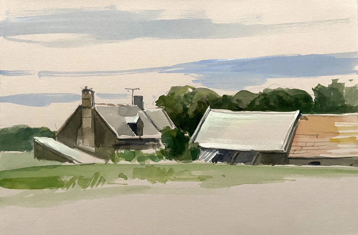 Afternoon Light  8&quot; x 11&quot;  Watercolor