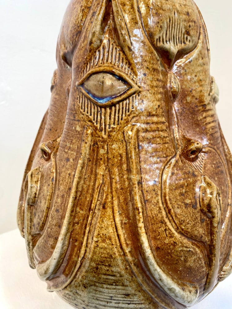 Jeffrey Werner  Cedar Nymph  13&quot; x 8&quot; x 8&quot;  Salt-glazed Stoneware  2017/2021