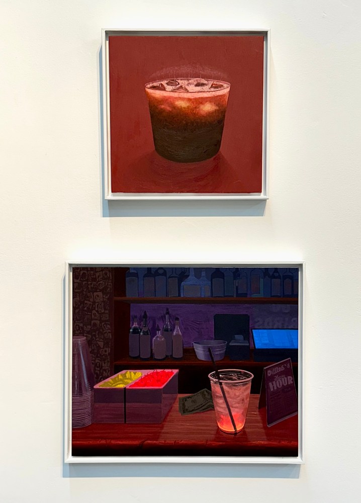 Fizz  12” x 12”  Oil On Panel  (Ortleib's pictured bottom)