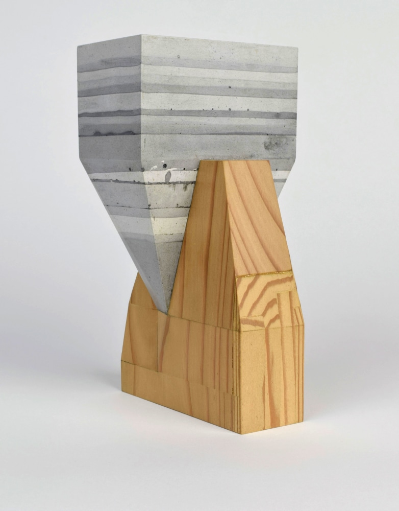 A Slow Apocalypse #3 8” x 4” x 5” Wood, Plaster &amp; Graphite