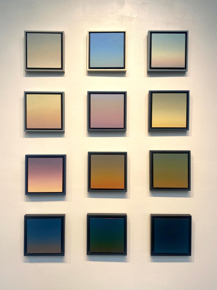 Clock #7 (3rd Row - Left)  8″ x 8”  Oil On Panel