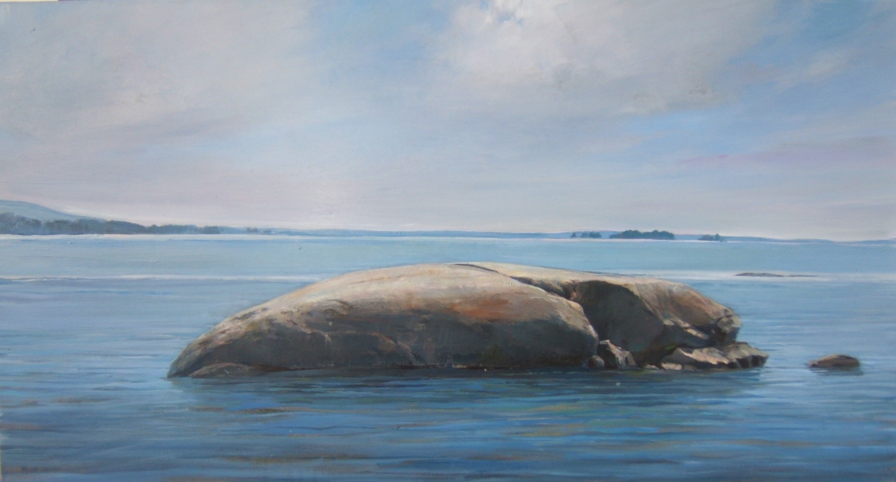 Whale Rock  16&quot; x 30&quot;  Oil On Canvas