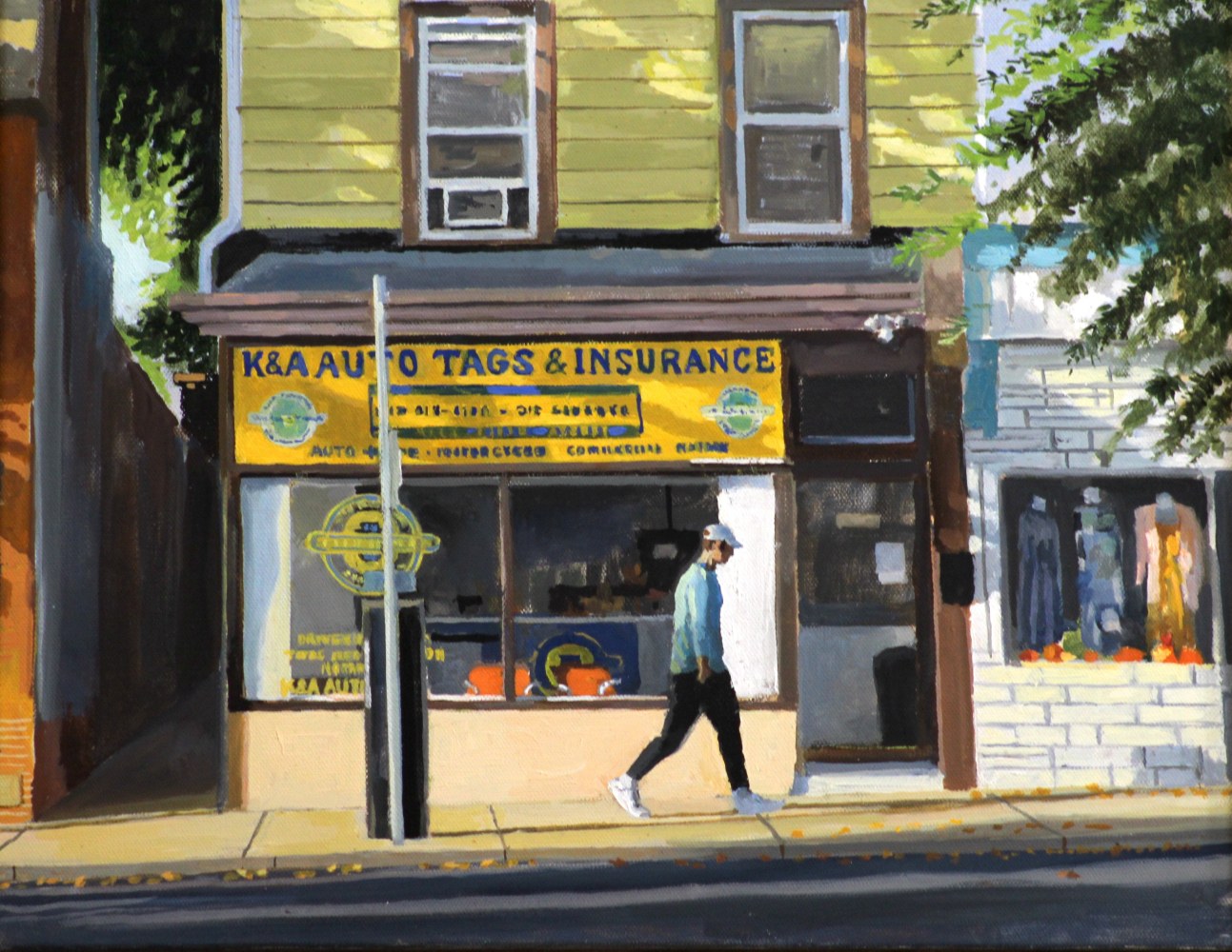 Going to Work  14&quot; x 18&quot;  Oil On Canvas