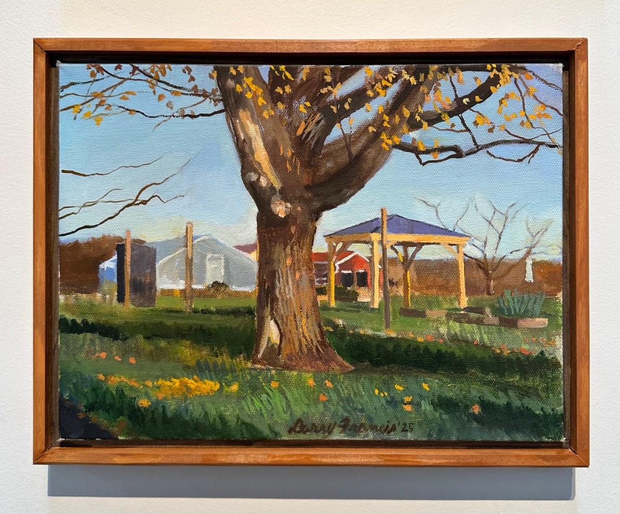 Farm Off Henry  9" x 12"  Oil On Canvas