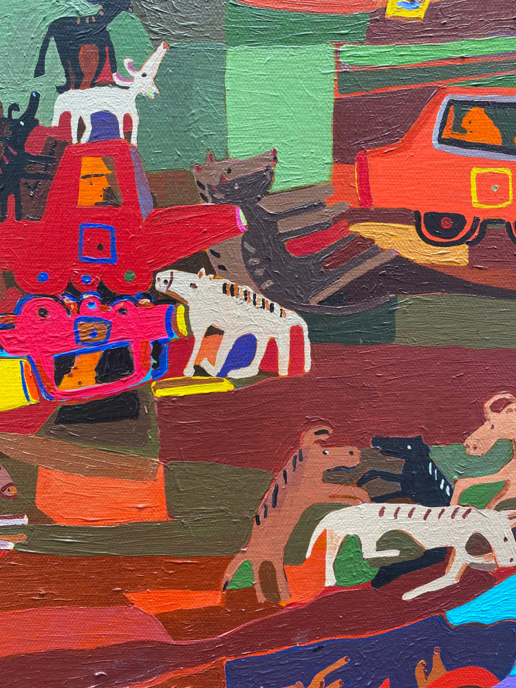 The Windmills Chatter  20” x 30”  Acrylic On Canvas