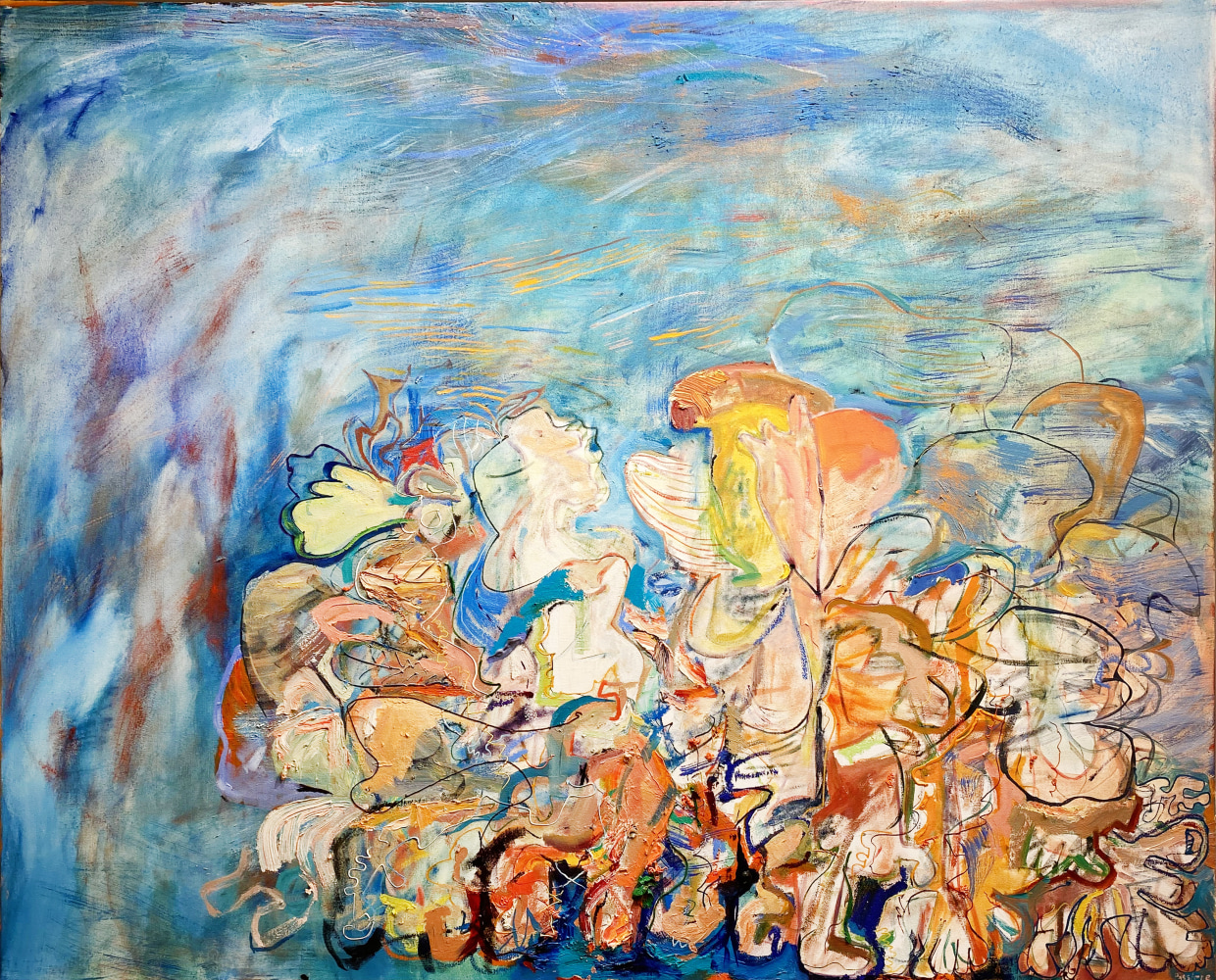 Sirens Singing  42&quot; x 52&quot;  Oil On Canvas