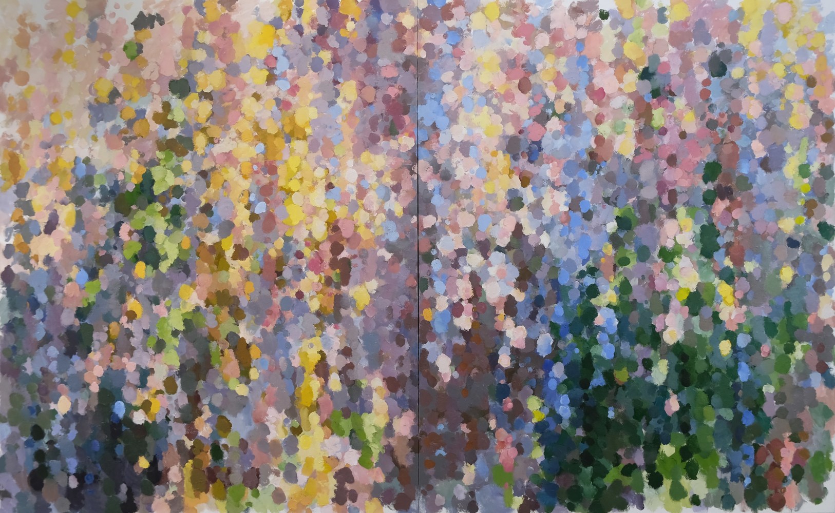 Spring  72&quot; x 116&quot;  Oil On Canvas (Diptych)