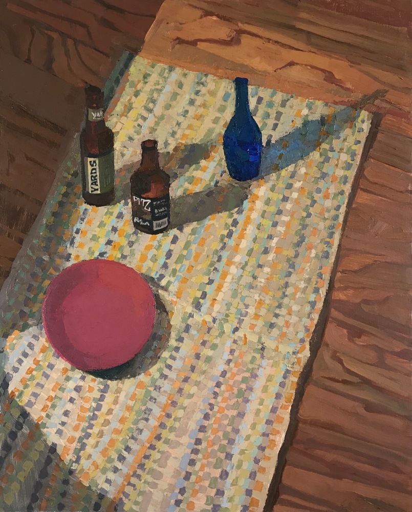 I Live Near A Brewery  26&quot; x 21&quot;  Oil On Canvas, Mounted On Panel