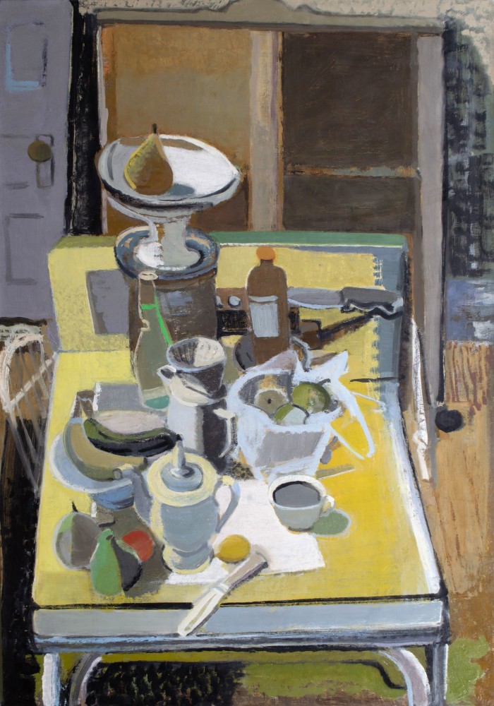 Still Life With Cubbard  40” x 28&quot;  Oil On Linen