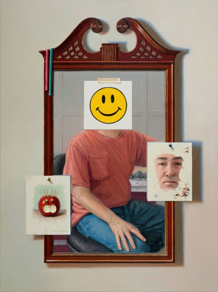 Robert Jackson, Putting On A Happy Face  40&quot; x 30&quot;  Oil On Linen