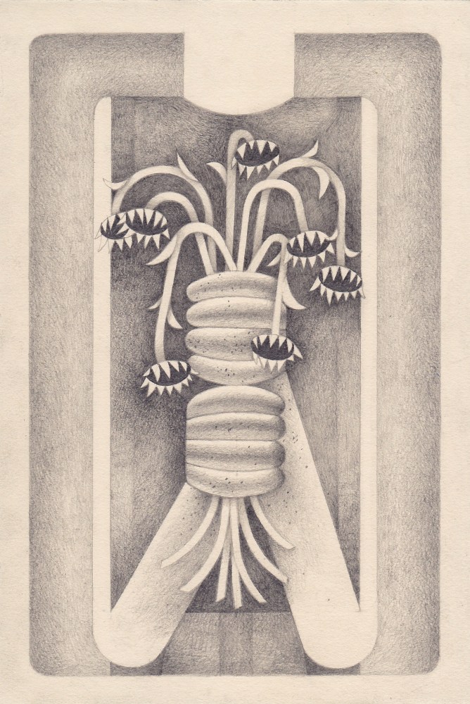 Scott Dickson, Gift Giver 11&quot; x 7&quot;  Graphite On Paper