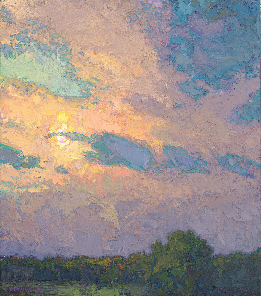 Occluding Clouds  16&quot; x 14&quot;  Oil On Linen