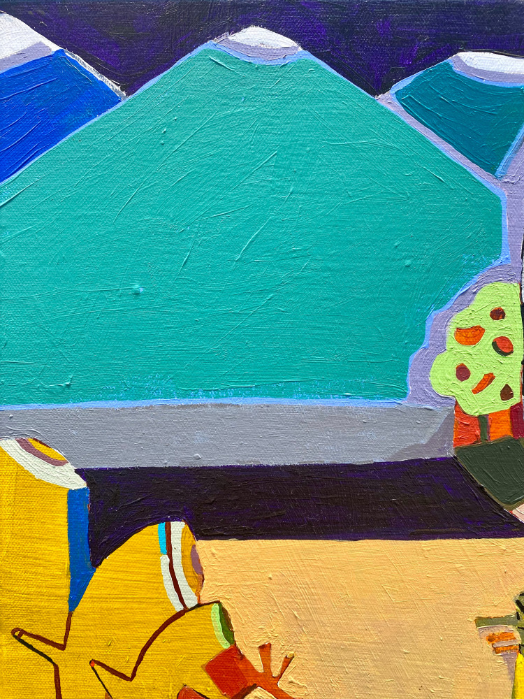 The Windmills Chatter  20” x 30”  Acrylic On Canvas