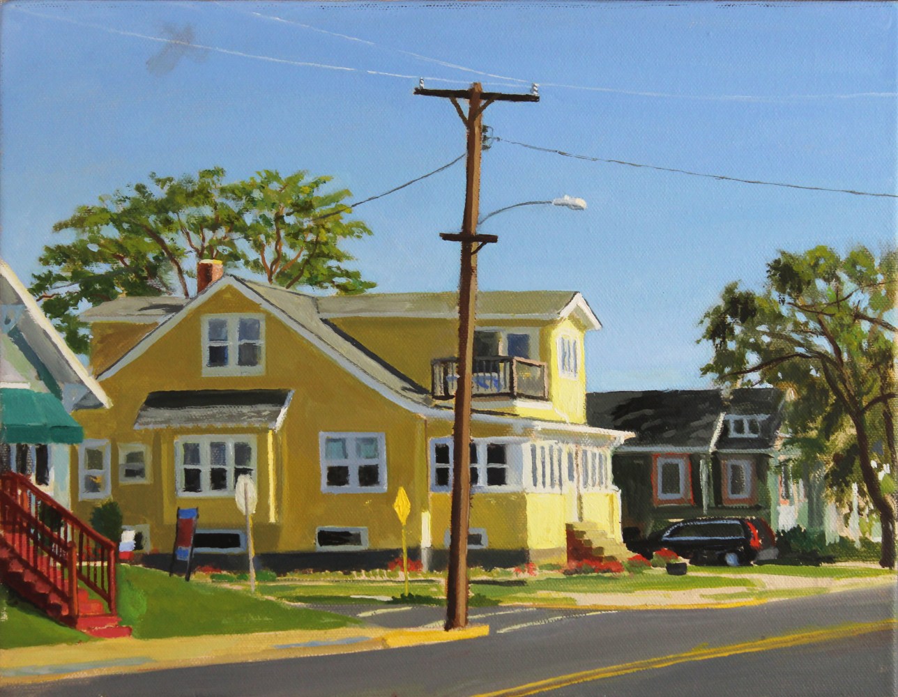 Yellow House (study)  11” x 14”  Oil On Canvas