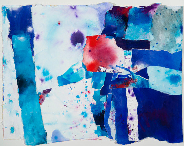 Sandra Benhaim, Rouge 1  48&quot; x 36&quot;  Oil, Oil Pigments Sticks And Oil Pastel On Canvas