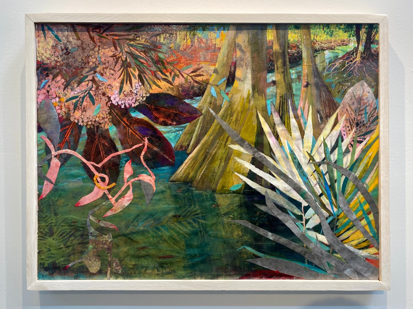 Bayou Sauvage  29” x 22”  Gouache, Oil, Collage On Paper Mounted On Board