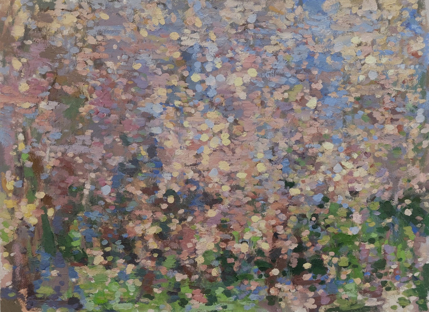 Spring Lights  22&quot; x 30&quot;  Oil On Wood