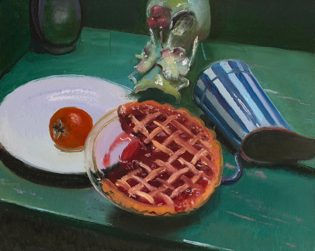 Scott Noel, Jan's Cherry Pie I 24&quot; x 30&quot;  Oil On Linen