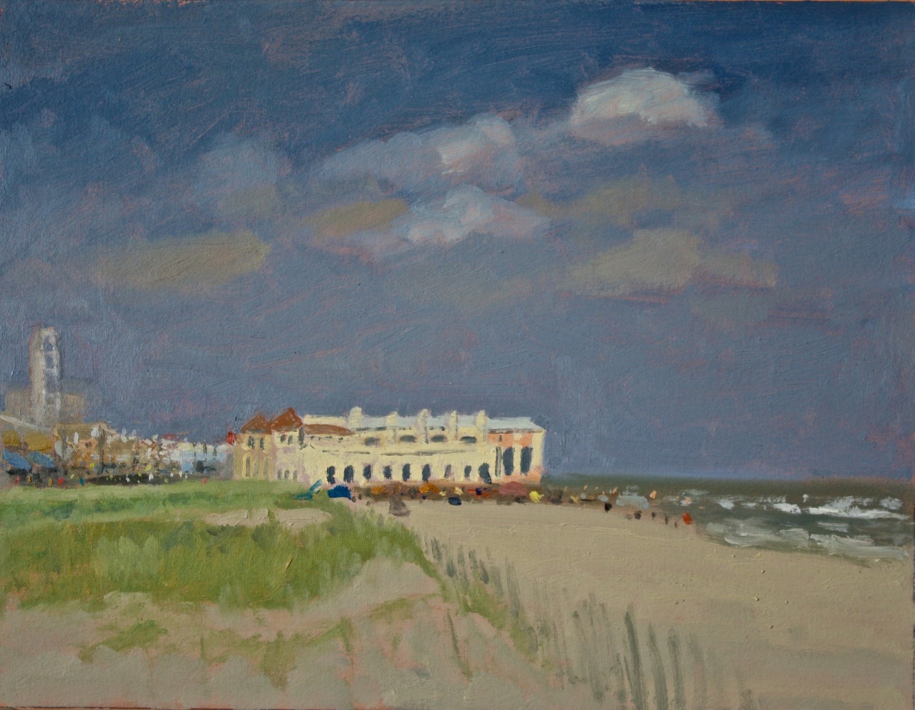 The Boardwalk In The Distance  11&quot; x 14&quot;  Oil On Panel