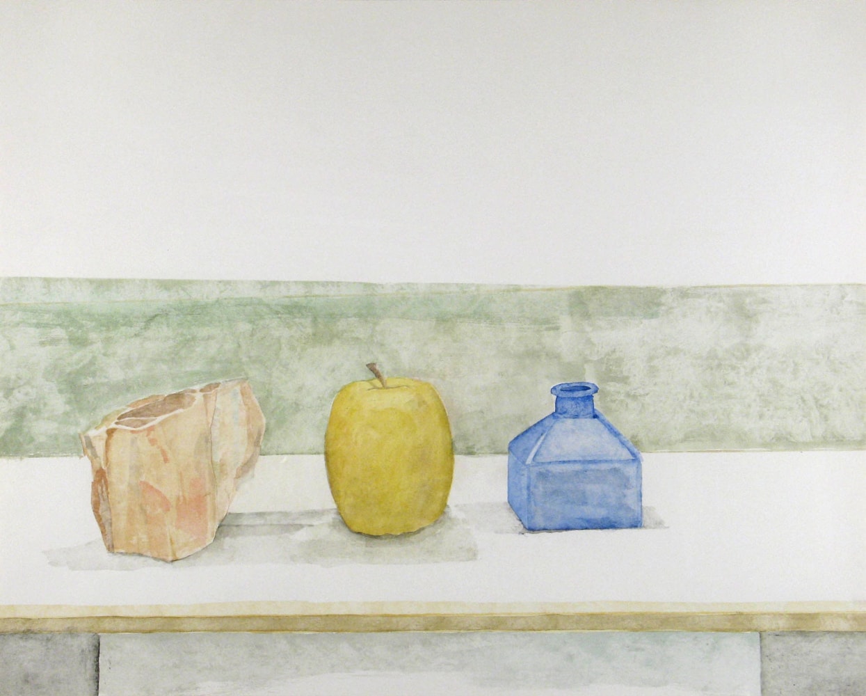 Apple, c. 1965  16″ x 20″  Watercolor On Paper