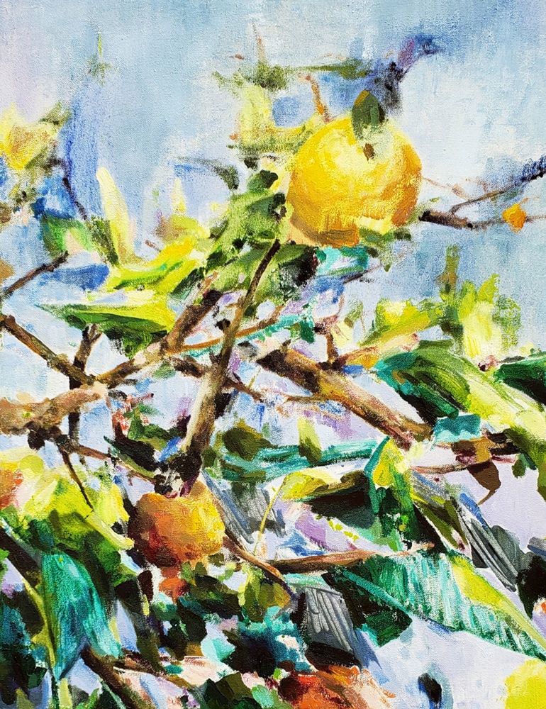 Fruit Tree II  20&quot; x 16&quot;  Oil On Canvas