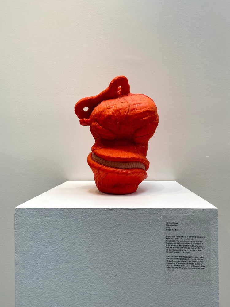 Andrew Perez  Disembodied  14&quot; x 11&quot; x 10&quot;  Mixed Media  2023
