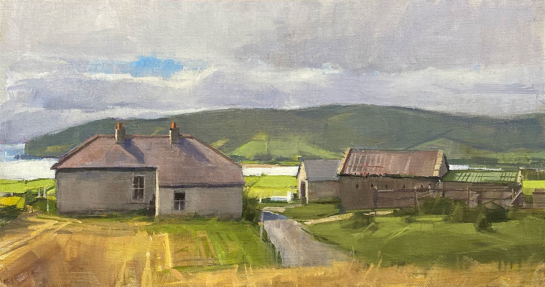 Belmullet  8&quot; x 14&quot;  Oil On Canvas Mounted On Panel