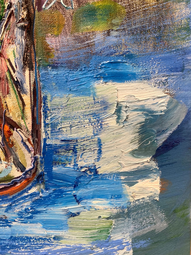 Still Life With Blue  24&quot; x 18&quot;  Oil On Canvas