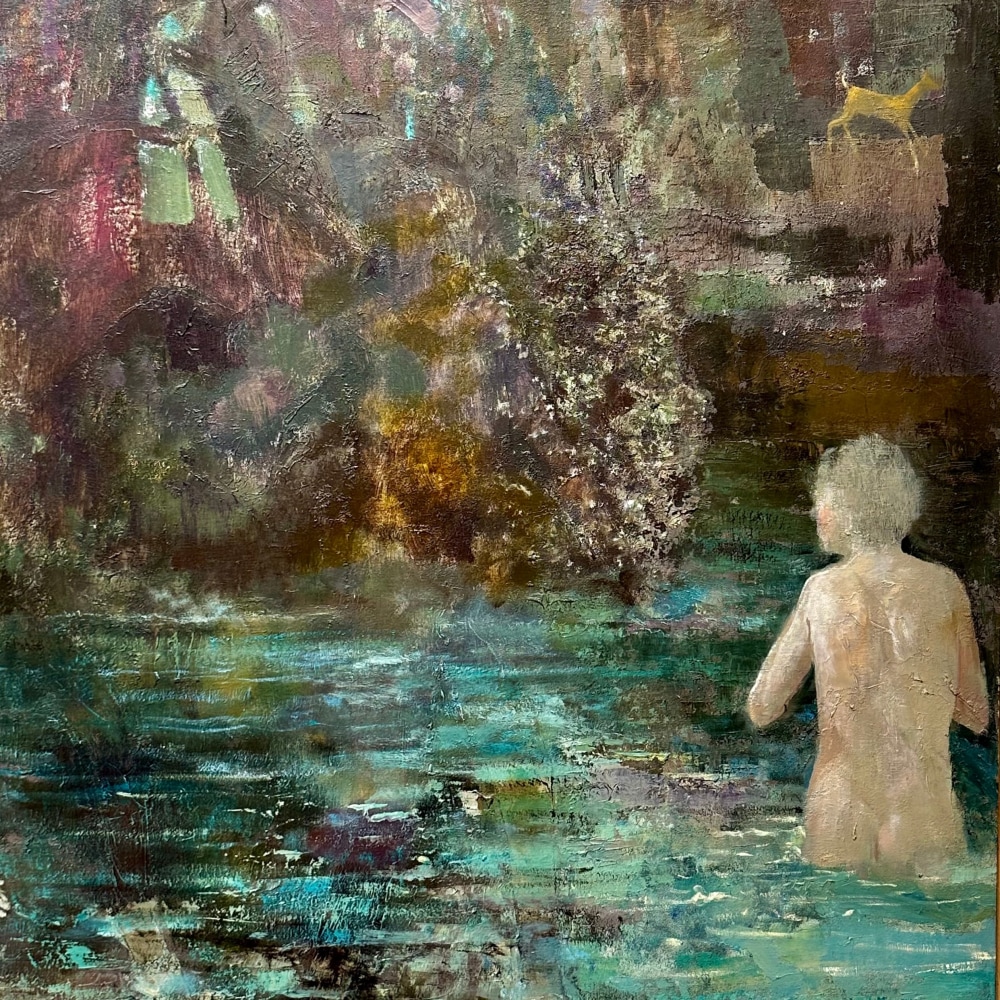 James Stewart, Diana And Bathers (crop)  39&quot; x 64&quot;  Oil On Canvas