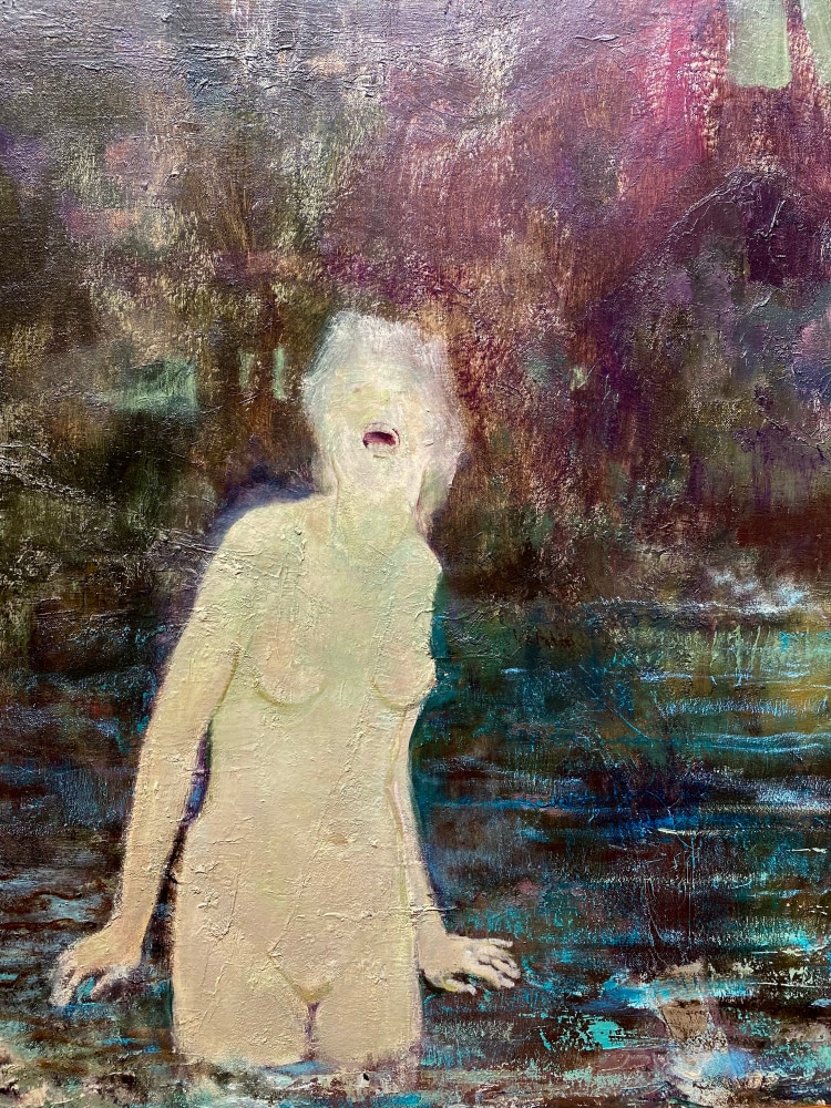 Diana And Bathers  39&quot; x 64&quot;  Oil On Canvas