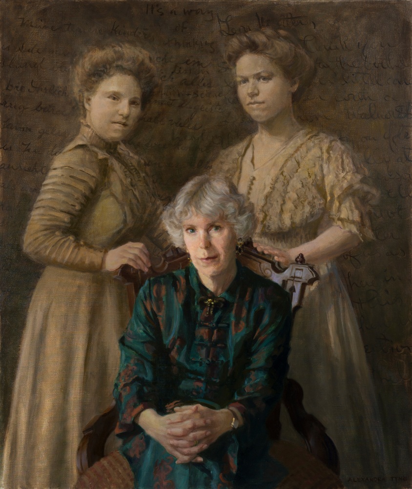 Alexandra Tyng, The Grandmothers 40&quot; x 34&quot;  Oil On Linen