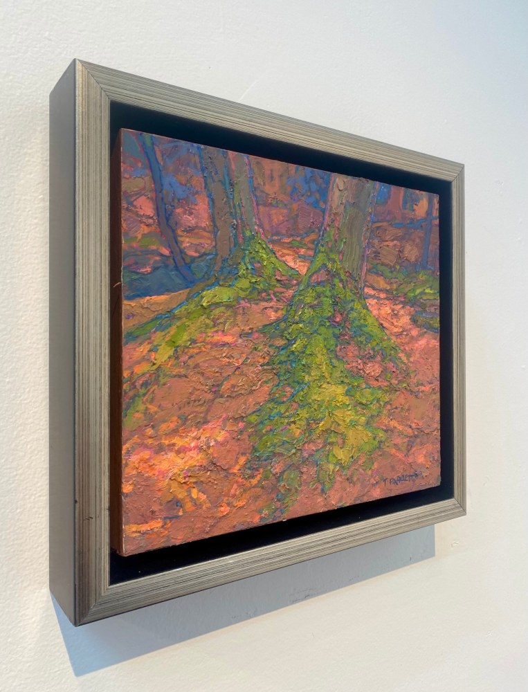 Mossy Roots III  8&quot; x 10&quot;  Oil On Wood Panel