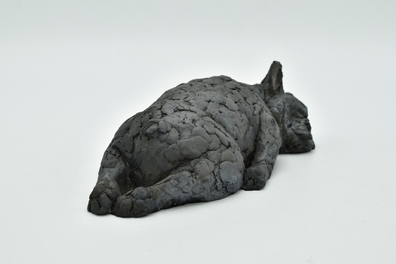 The Sleeping Frenchie  2&quot; x 7.5&quot; x 4&quot;  Resin, Acrylic Paint  Edition of 10