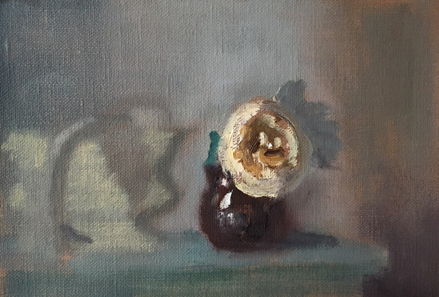 English Rose  6&quot; x 9&quot;  Oil On Panel